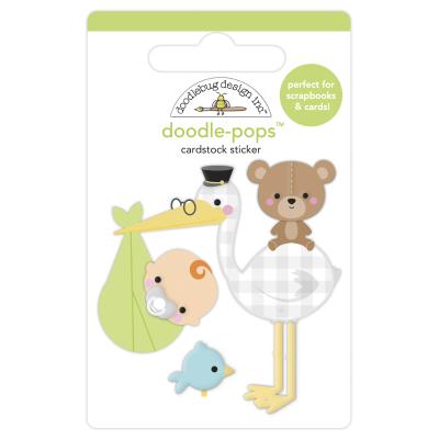 Doodlebug Baby Boy Doodle-Pops - Special Delivery